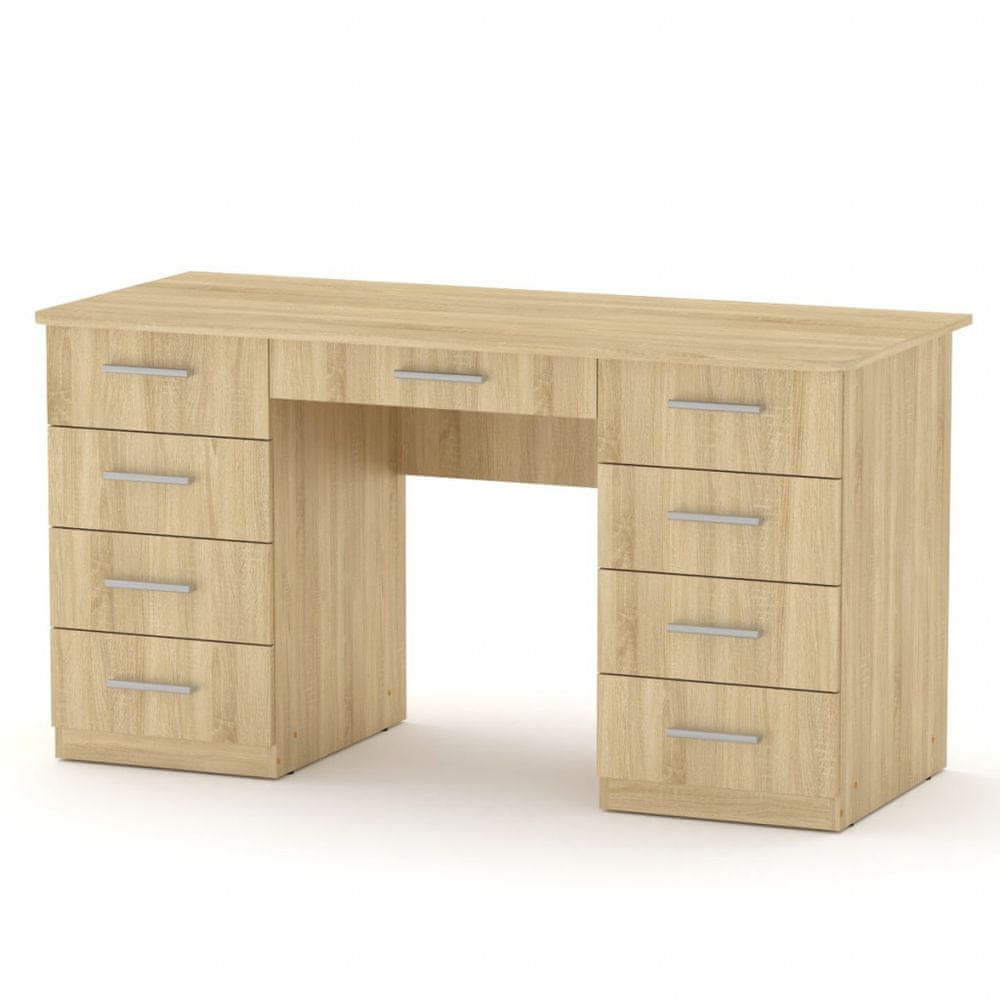 eoshop Písací stôl KANTOR-3 (Farba dreva: dub sonoma)